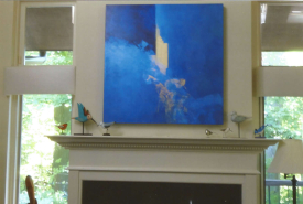 Pippin's painting "Reaching the High Note #2" at Manzler's home