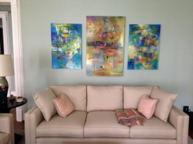 Paintings by Pippin in Collector, Paul Tarantolo's Houston Home